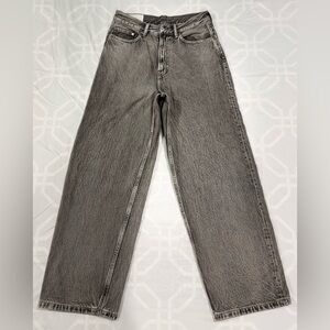 H&M Charcoal Wide-Leg Jeans